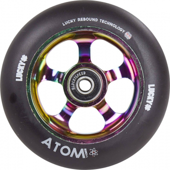 Lucky Atom 110mm Wheel - neochrome / PU black