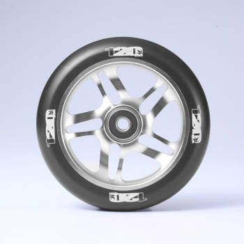 Blunt 10 Spoked Wheel 120mm - silver / PU black