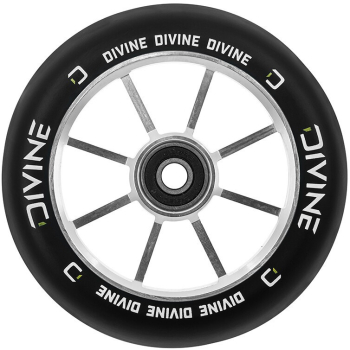 Divine Wheel spoked 110mm Rolle silber1