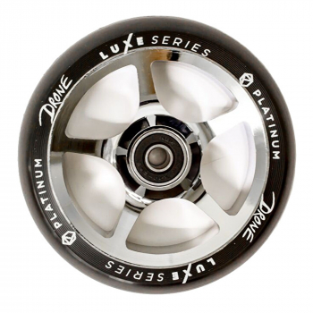 Drone Luxe Series Wheel 110mm inkl. Kugellager - chrome / PU schwarz