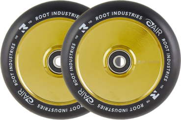 Root Industries Air Wheel 110mm - gold rush - PU schwarz - 2 Stück