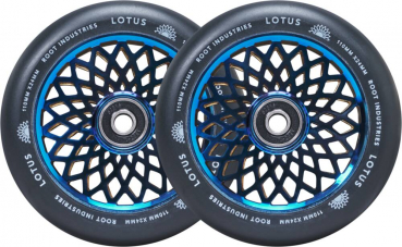 Root Industries Lotus Wheel 110mm - blue-ray - PU schwarz