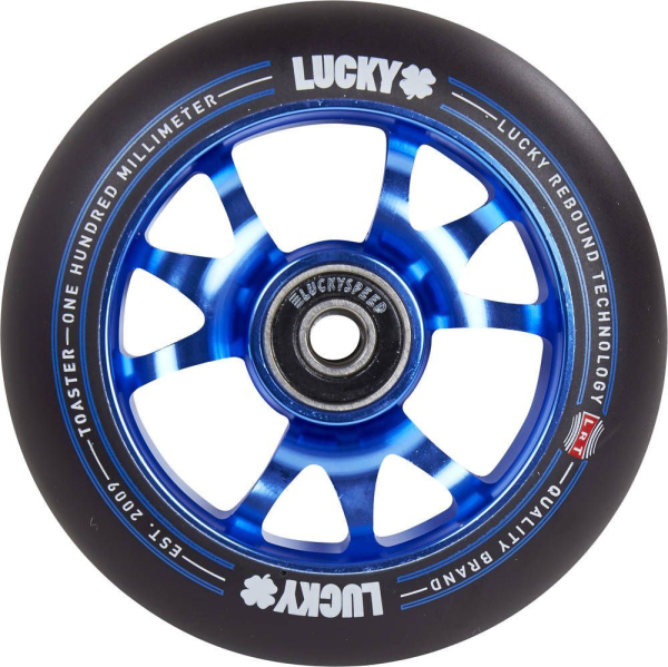 Lucky Toaster 110mm Wheel - blue / PU black