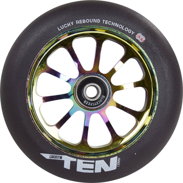 Lucky Ten 120mm Wheel - neochrome / PU black