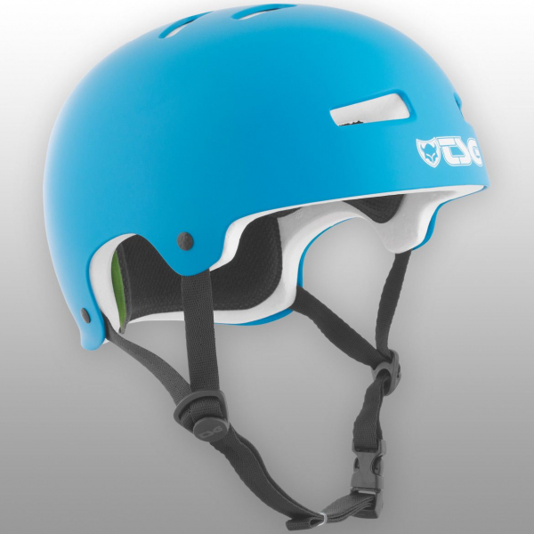 TSG Helm Evolution Solid Colors Gr. L/XL - satin dark cyan - matt blau 1