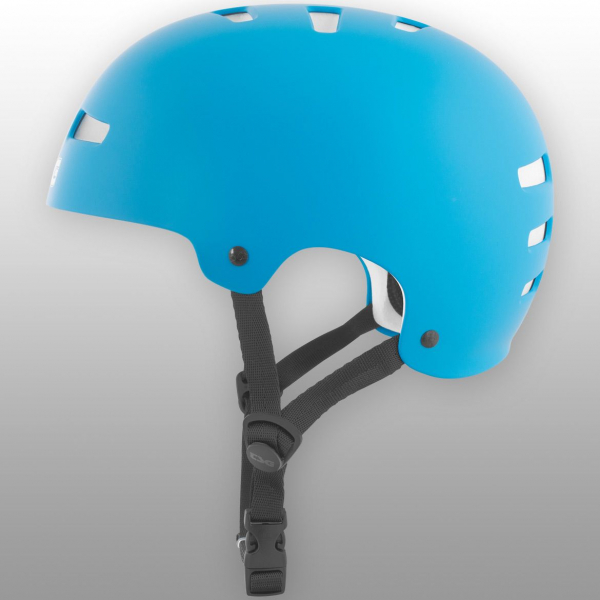 TSG Helm Evolution Solid Colors Gr. L/XL - satin dark cyan - matt blau 3