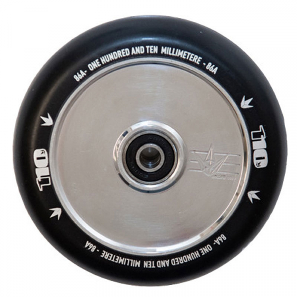 Blunt Hollow Wheel 110mm - polished / PU schwarz