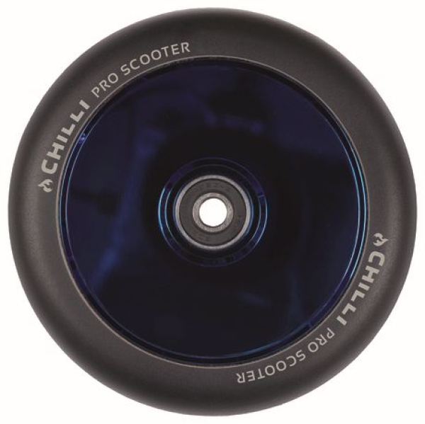 Chilli Pro Scooter Hollow Core Wheel 120mm - ocean / PU black