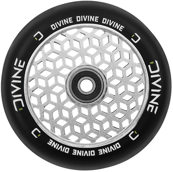 Divine Wheel Hollowcore 110mm Scooter Rolle silber 1