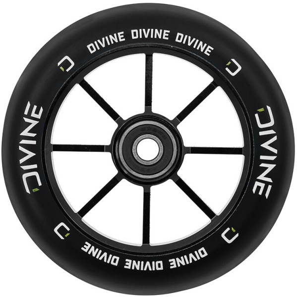 Divine Wheel spoked 110mm Scooter Rolle schwarz 1