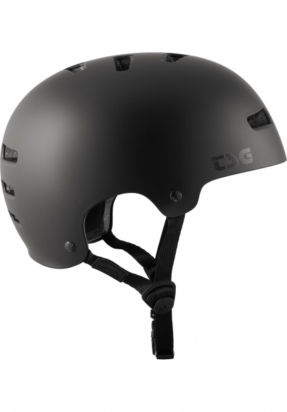 TSG Helm Evolution Solid Colors Gr. S/M - satin dark black - 3