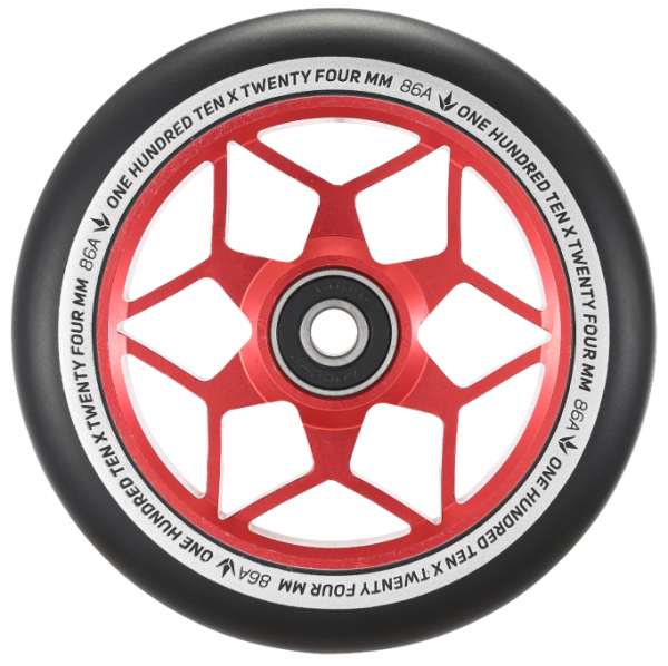 Blunt Diamond Wheel 110mm - rot / PU schwarz