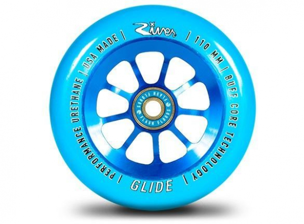 River Glides Wheel - 110mm inkl. Kugellager - blue / blue