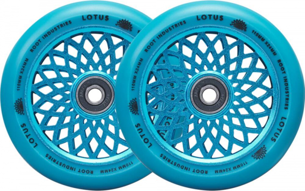 Root Industries Lotus Wheel 110mm - radiant blue - PU schwarz